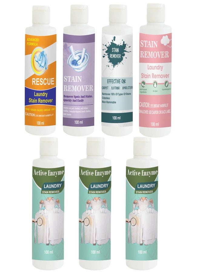 TOOVUS Stain Remover Combo Pack of Orange, Purple, Sky, Pink, Pista (Pack of 3) Stain Remover | Multi-Surface Cleaning Solution for Clothes, Fabrics, Upholstery (100 g Each) - Image 1